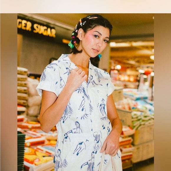 My Little Belleville illustrated Jumpsuit - Large - Picture 5 of 5